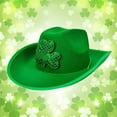thumbnail image 4 of PMVFHDE Bucket Hat Party Performance Props Irish Style Green Wrap Around With Sequins Summer Hat, 4 of 9