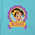 thumbnail image 2 of Girl's Blippi Meekah Portrait Badge Graphic Cropped T-Shirt Blue Small, 2 of 3
