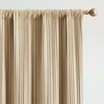 thumbnail image 4 of Lush Decor Glam Pleated Velvet Light Filtering Window Curtain Panels?? Pair 38" W X 84" L Neutral?? - Velvet Curtains - Drapes - Tan Curtains - Glam Decor, 4 of 9