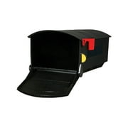 Solar Group Large, Polymer, Post-Mount Mailbox, Black, MB515B01