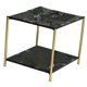thumbnail image 5 of Mesa de centro, mueble de mesa, mesa pequeña para oficina, decoración del hogar, sala de estar cuadrado negro, 5 of 9