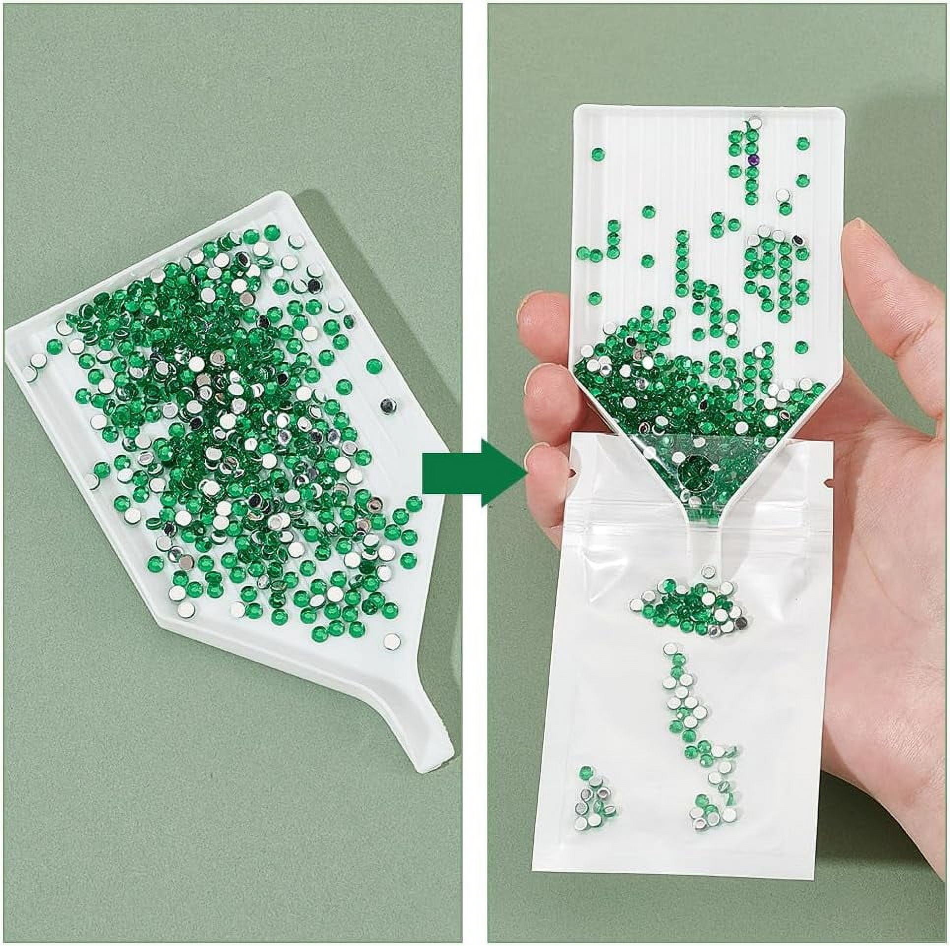 Diamond Art Painting Storage Bag Art Beads Accessories Bead Organizer Tool Kit with Paper Blank Sticker Plastic Painting Point Drill Pen Iron Loose Leaf Book Binder Hinged Rings