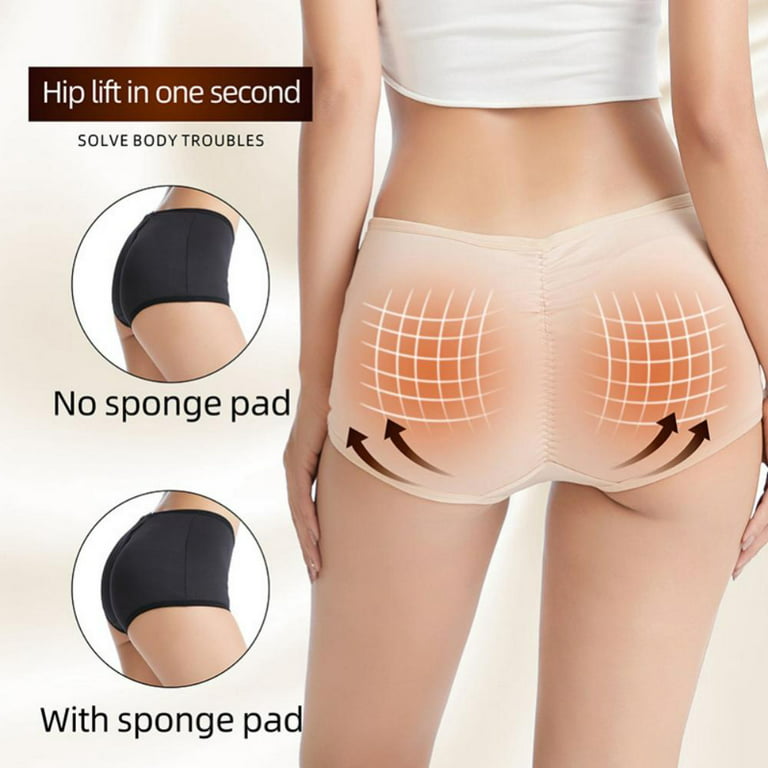 Hip Padded Underwear High Waist Tummy Control Bum Butt Lifter Panties Mesh  Briefs Knickers Body Shaper Shapewear,Beige-L (Beige 4XL) : :  Health & Personal Care