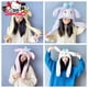 thumbnail image 2 of Sanrio Kuromi Hello Kitty Women's Hat Scarf Set All-in-one Melody Cinnamoroll Ear-moving For Kids Girl Winter Cap Christmas Gift LIUWENJING unisex, 2 of 2