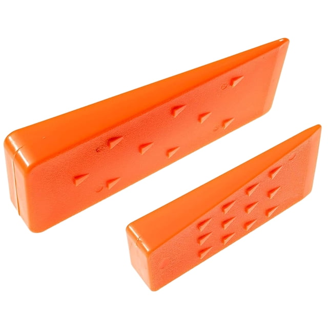 de árboles de 5.5 "con plástico de registro de caída naranja, paquete de 2 para accesorios de herramientas de suministr Sunnimix Cuña de tala de árboles