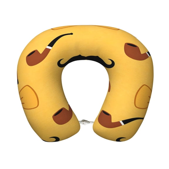 Travel Pillow Memory Foam, Head Neck Support Airplane Pillow For Traveling, Car, Home, Travel Neck Flight Pillow 12 Inches Elements Of The Father'S Day Theme (8)