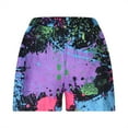 thumbnail image 4 of JINMGG Shorts for Women Clearance $5 Women's Summer New High Waist Lace Up Loose Digital Printing Casual Shorts Hot Pants Purple L, 4 of 5
