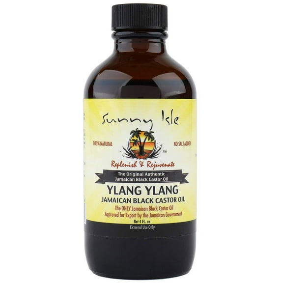 Sunny Isle Ylang Ylang Jamaican Black Castor Oil, 4 Oz