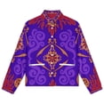 thumbnail image 4 of Jackets for Women Winter Coat Jackets Flannel Stand Collar Jacket(Aladdin's Magic Lamp,Size:S-4XL), 4 of 7