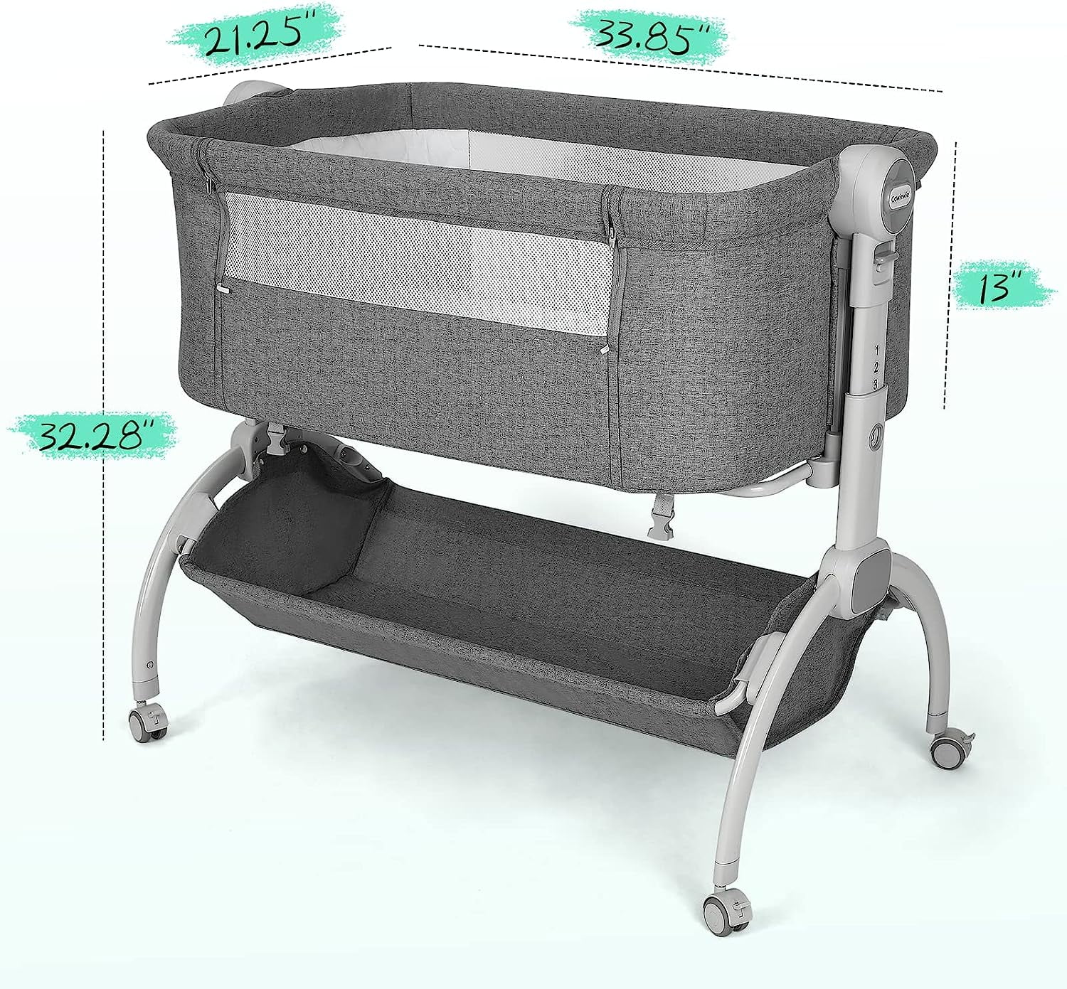 Cowiewie Bedside Bassinet with Wheels and Storage Liberia Ubuy