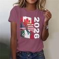 thumbnail image 2 of Bgstyu Soccer Cup 2026 Shirt for Women Casual Football Match Season Game Day T-Shirt Funny Soccer Graphic Short Sleeve Tee Top, 2 of 7