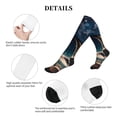 thumbnail image 5 of Lsque Artistic Starry Sky Moon Book Pattern Sport Compression Socks for Men & Women 15-20 mmHg Knee High Nurse Pregnant Running Medical and Travel Athletic, 5 of 6