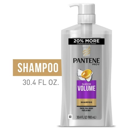 Pantene Shampoo, Sheer Volume for Thin Hair, 30.4 fl (Best Way To Volumize Hair)