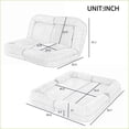 thumbnail image 2 of 18-Position Convertible Fold-Out Sofa Bed - Pink | Seat Depth 63.78, 2 of 8