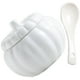 thumbnail image 5 of Juego de cuencos al vapor para sopa de calabaza, cuenco de cerámica para calabaza, sopera con cuchara, 1 Juego, 5 of 5