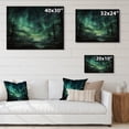 thumbnail image 4 of Designart "Starry Night with the Northern Lights I" Landscapes Print on Natural Pine Wood, 4 of 5