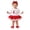 Red, variant on Baby Girls Long Sleeve Tutu Dress Set Snowflake Print Ruffle Hem Skirt with Bow Headband Festive Party Outfits
