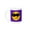 White, variant on 3drose, Flirty Smiling Face with Black Sunglasses - Summer Flirt Smilie with Shades - Purple Background, 11oz Mug