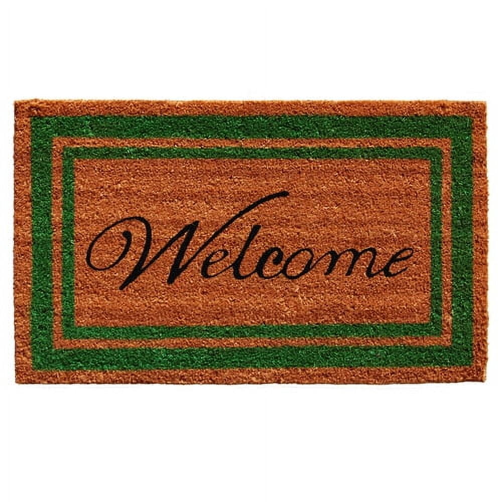 Home & More Border Welcome Coir Outdoor Doormat