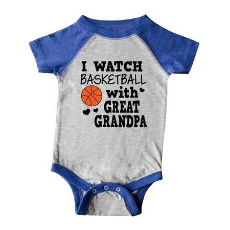

Inktastic I Watch Basketball with Great Grandpa Gift Baby Boy Bodysuit