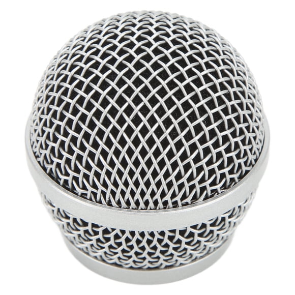 Gril Microphone, Tête à Bille de Grille Microphone en Acier Inoxydable Largement Compatible pour PG48 pour Remplacement