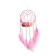 thumbnail image 1 of Atrapasueños Decoración colgante de pared tejida con colgante de resina para fiesta rosa sin luz, 1 of 9