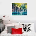 thumbnail image 5 of COMIO Waterfall on Plitvice National Park Canvas Wall Art Landscape Artwork Prints, Modern Framed For Home Office Living Room Bedroom Decorations, 5 of 5