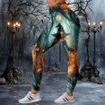 thumbnail image 6 of mgoYE Halloween Yoga Pants for Women Printed Casual Holiday Tights Elastic Waist Workout Jogger Yoga Pant Women Leggings Size M, 6 of 8