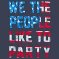 thumbnail image 2 of Junior's CHIN UP We The People Like to Party  Racerback Tank Top, 2 of 4