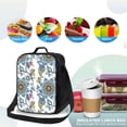 thumbnail image 4 of Disketp Flowers and Butterflies Bolsa Térmica Estampada para Almuerzo, Lonchera para Hombres y Mujeres Adultos, 4 of 7