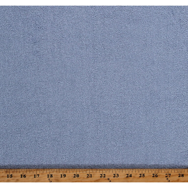 Terry Cloth Baby Blue 45 Wide Absorbent Cotton Fabric by the Yard  (2391R-1F-blue) 