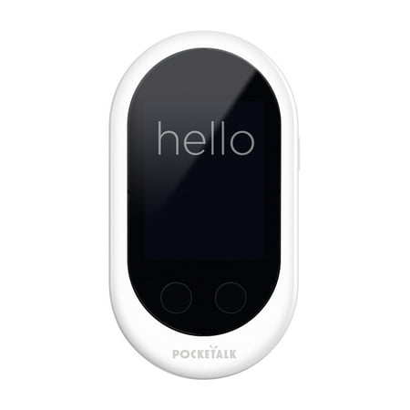 Sourcenext - Pocketalk Classic Language Translator and Portable Two-Way Voice Interpreter - 82 Languages - White