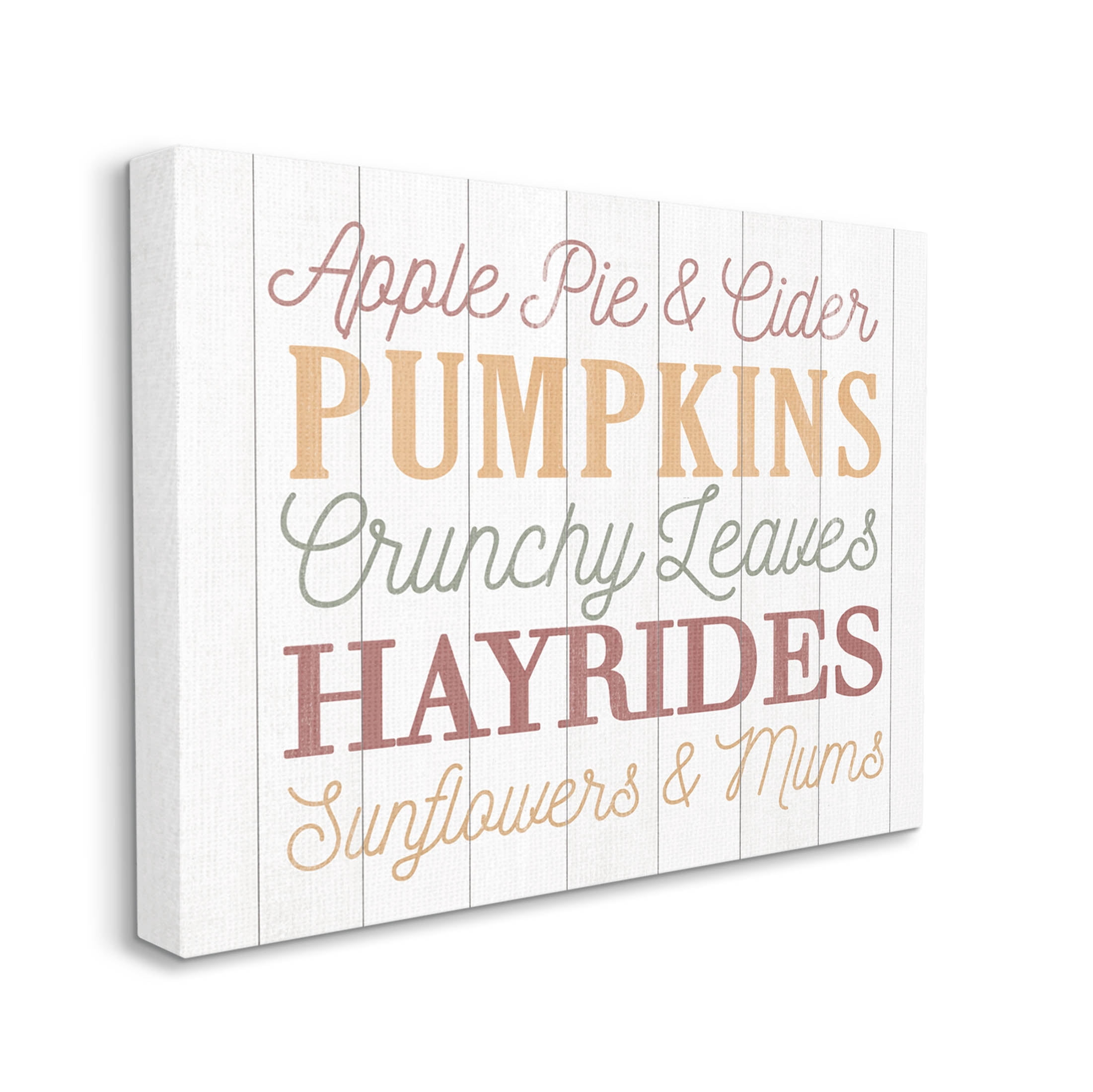 Stupell Industries Autumnal Fun Activities List Graphic Art Gallery Wrapped Canvas Print Wall Art, Design by Dogwood Portfolio