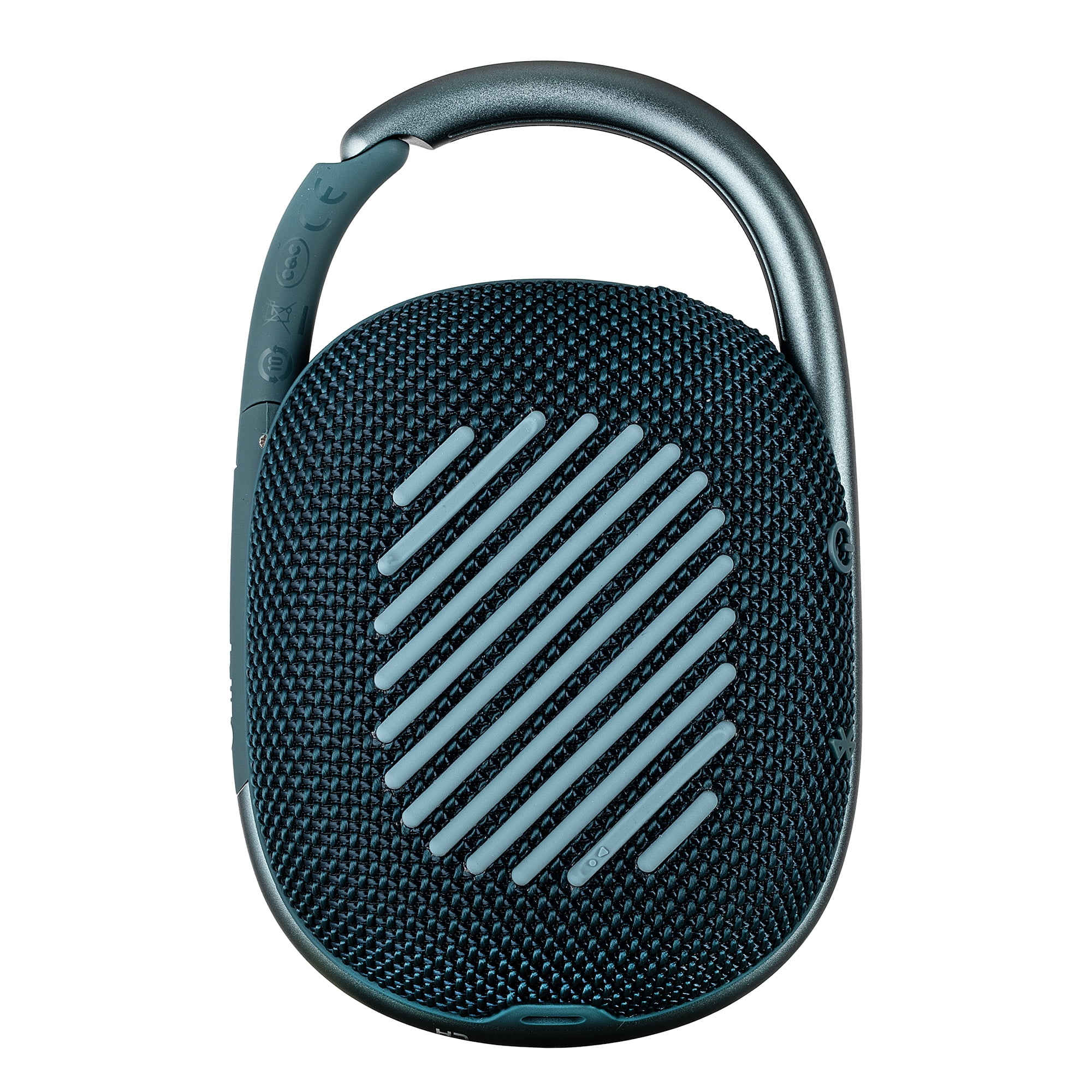JBL Clip 4 Portable Bluetooth Speaker with Built-In Carabiner, IP67 Waterproof Bundle + USB Adapter (International Model)