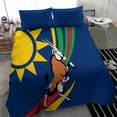 thumbnail image 4 of Namibia National Emblem Bedding Set Flag Colors & Symbolic Animals Design TS04, 4 of 7