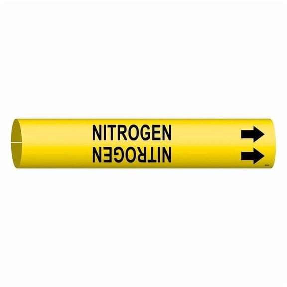 Brady Pipe Marker,Nitrogen,7/8 in H,7/8 in W 4098-B