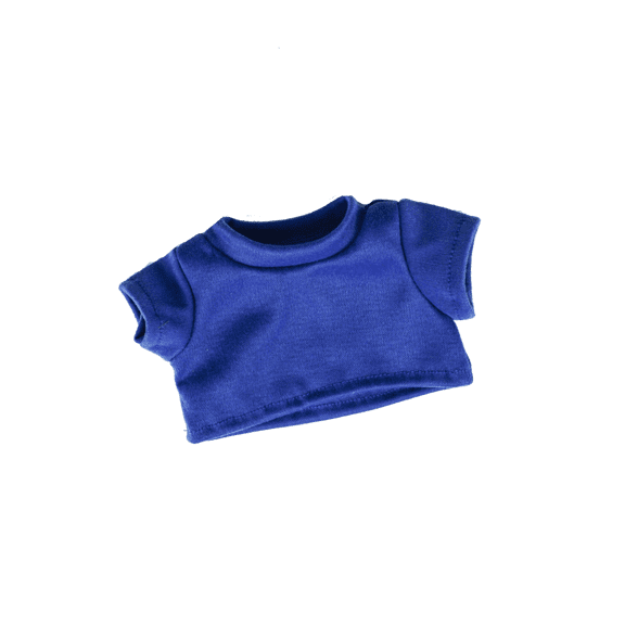 Royal Blue Basic Doll T-Shirt for 6–10 Inch Dolls – Classic Clothing Top