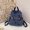 Blue, variant on Vintage Washed Denim Drawstring Backpack, Multi-way Carry Casual Daypack, Retro Flap Denim Rucksack with Side Pockets, Multi Compartment Shoulder Bag for Daily Travel Commute