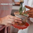thumbnail image 4 of Compatible Withplant Saucer 6 Pack 13.5 Inch Plastic Plant Trays(red), 4 of 4