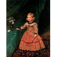 thumbnail image 2 of Velazquez, Diego 15x18 Black Ornate Wood Framed with Double Matting Museum Art Print Titled - The Infanta Margarita, 2 of 4