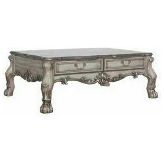ACME Dresden Coffee Table in Vintage Bone White