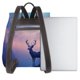 thumbnail image 3 of Disketp Night Sky Elk Mochila de Cuero para Mujer, Bolso de Espalda Antirrobo con Estilo para Viaje, Trabajo y Uso Diario, 3 of 4
