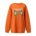 thumbnail image 1 of Sudadera para mujer Sudaderas de cuello redondo Festival Moda Otoño Impreso Blusa de manga larga suelta Casual Pullover Tops Sudadera Odeerbi ODB-5, 1 of 5