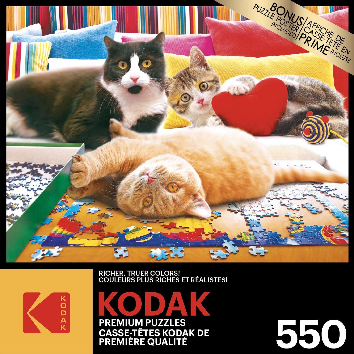 Kodak 550 Piece Jigsaw Puzzle - Puzzle Kittens, Kodak Prem 550PC Puzzle