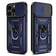 thumbnail image 4 of Elegant Choise for iPhone 14 Case with Ring Stand Slide Camera Lens Protective Phone Cover, Blue, 4 of 5