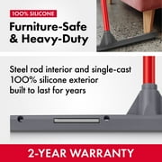 Tyroler Bright Tools Push&Pull Floor Squeegee | 17.3 Head Made of 100% Silicone | Anti-Rust Handle