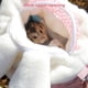 thumbnail image 2 of Bolsa de transporte para hámster Bolsa de transporte para animales pequeños Bolsa de viaje Tomshoo Rosa, 2 of 7