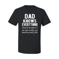 thumbnail image 2 of Wild Bobby,Dad Knows Everything Know It All Funny Men, Father's Day, Tees, Father's Day, Men Graphic Tees, Black, Small, 2 of 3
