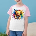 thumbnail image 3 of RXIRUCGD 2025 Vêtements d'Été pour Enfants Tout-Petits Garçons Filles Mode Mignon Col Rond Imprimé Manches Courtes Haut, 3 of 7