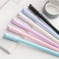 thumbnail image 3 of 6pcs Creative Cartoon Cute Rocking Tail Cat Gel Pen Black Water Pen Signature Pen Stationery Gel Pen, 3 of 5
